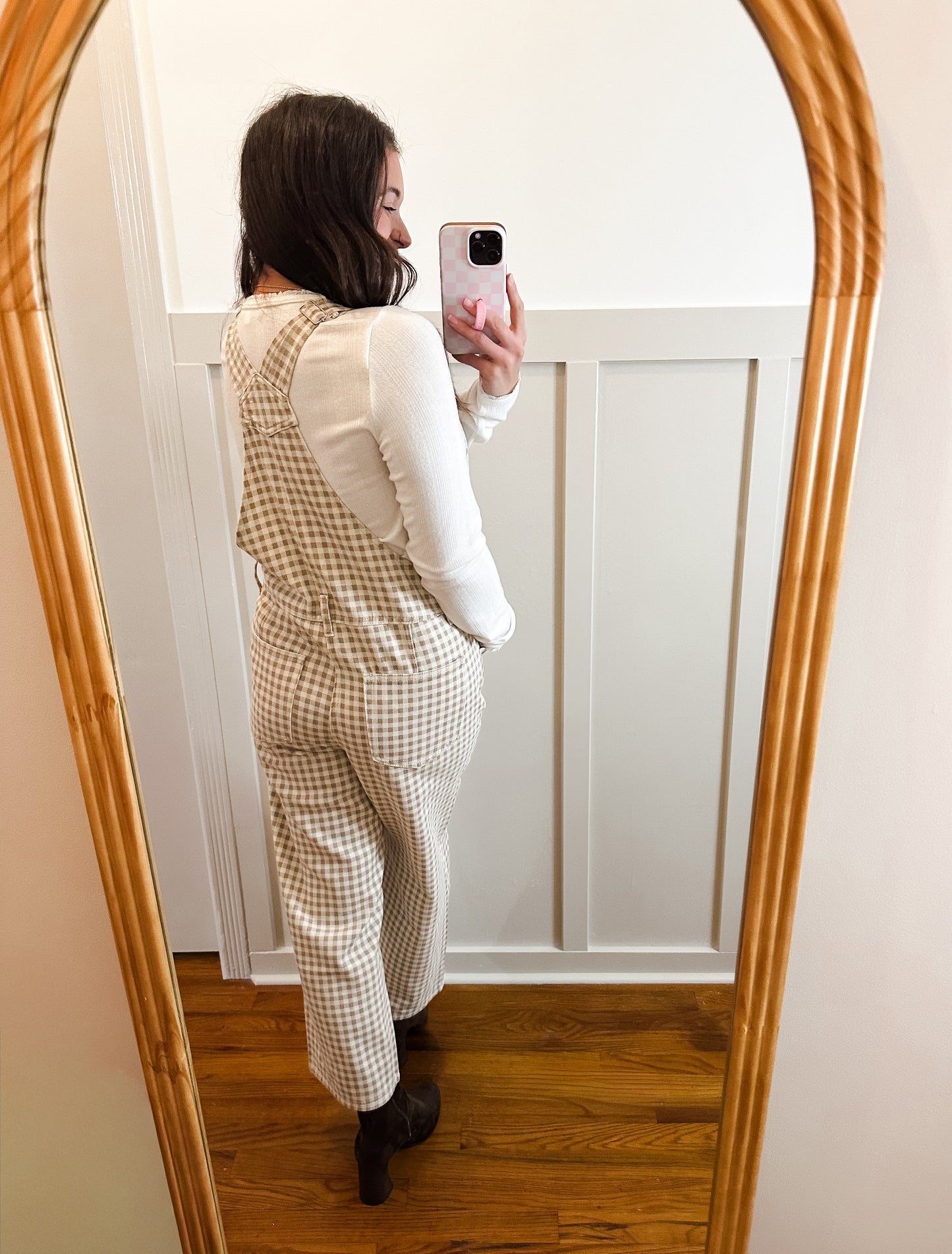 Scarlett Gingham Denim Overall