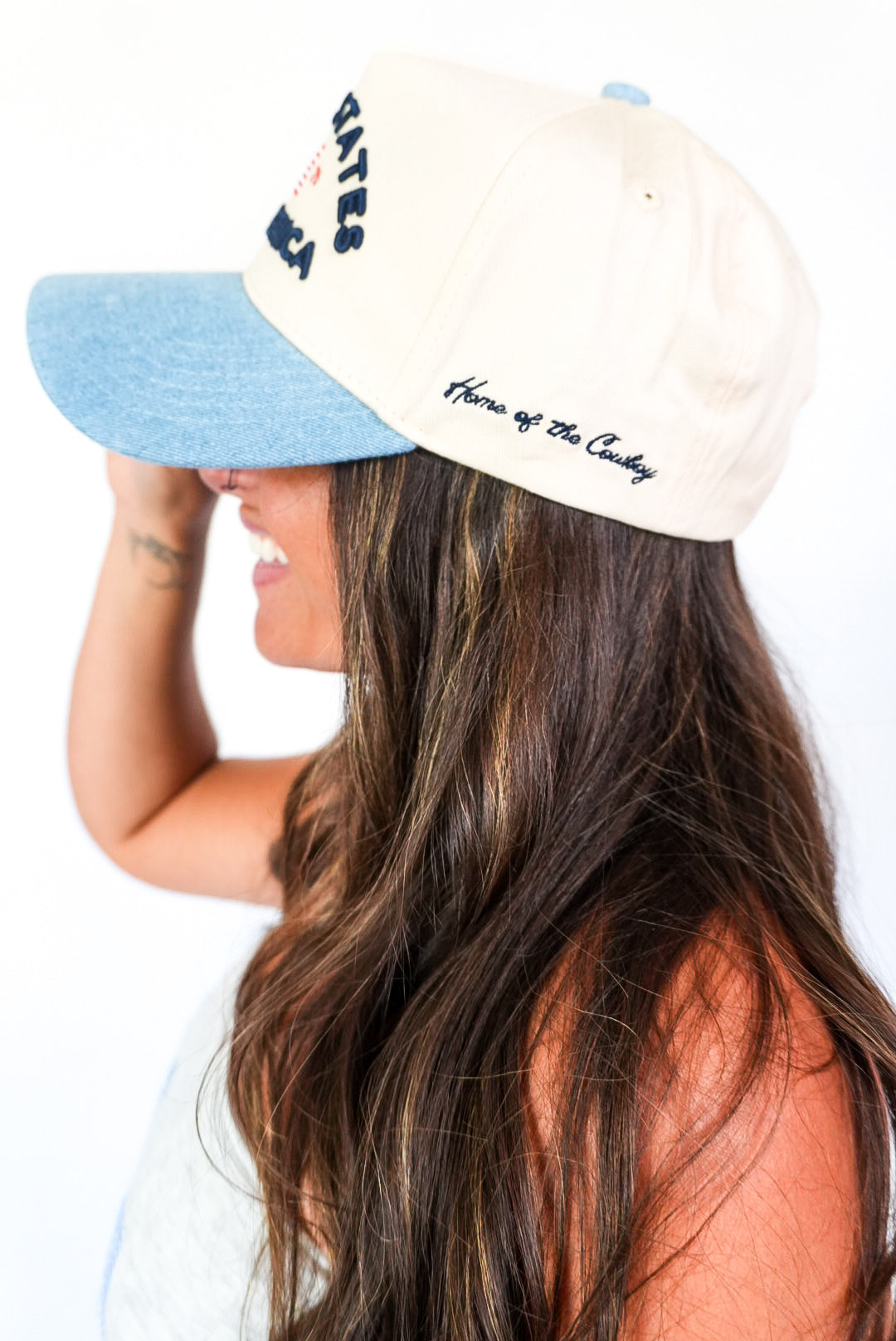 United States of America - Denim Blue Vintage Trucker Hat