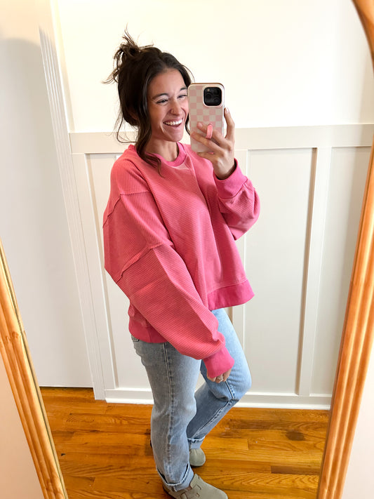 Stori Stripped Contrast Pullover