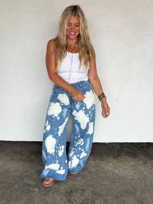 PREORDER- BLEACHED OUT BABE JEANS