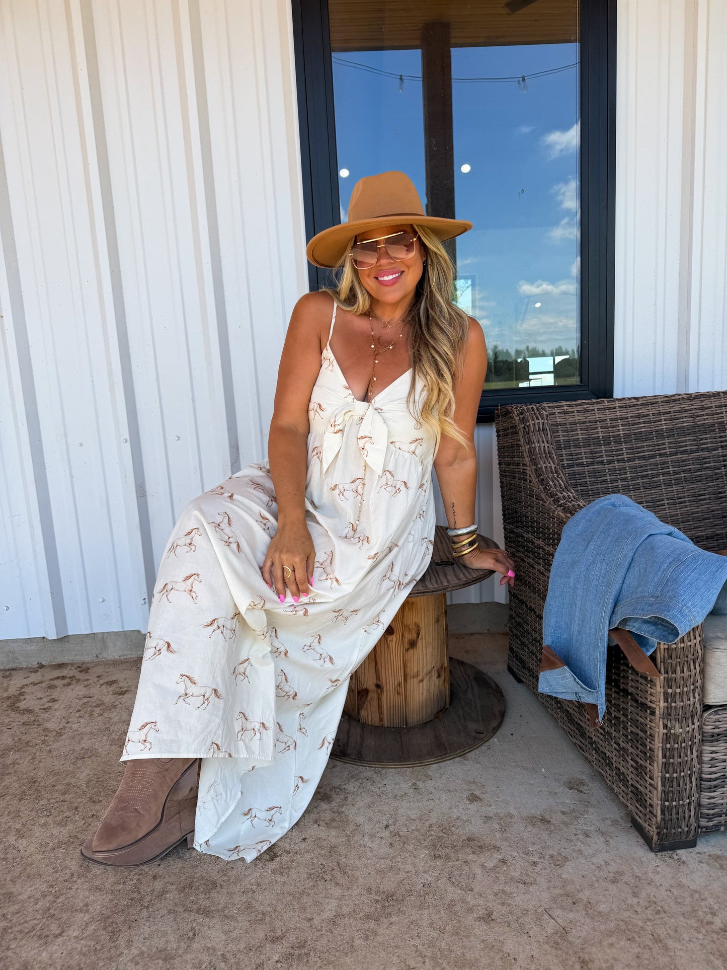 PREORDER- WESTERN CHARM MAXI DRESS