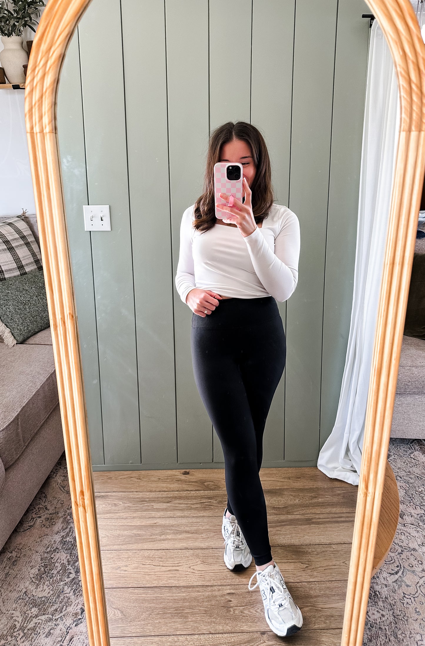 Black Ribbed Leggins