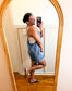 Scoop Neck Oversized Denim Romper