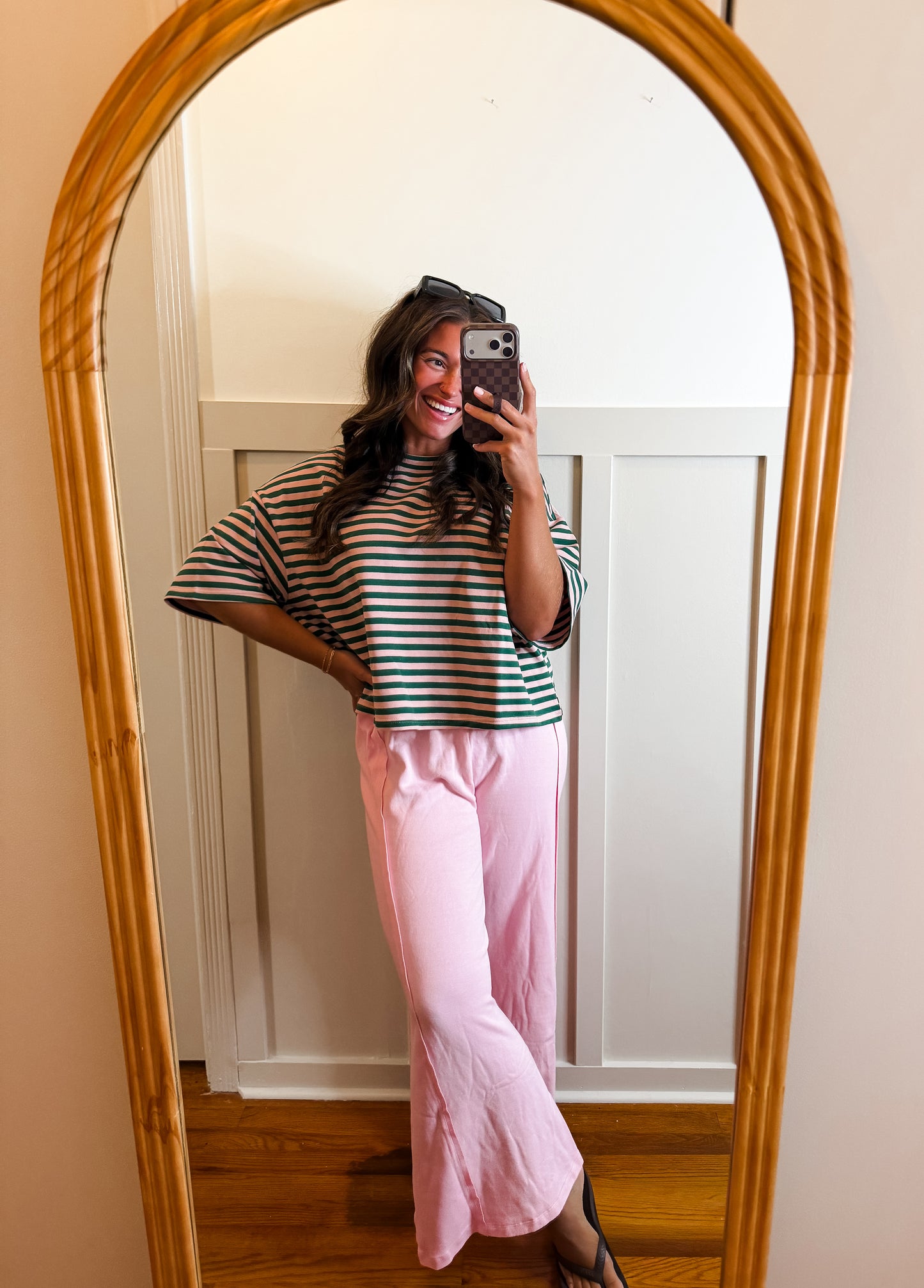 Ballet Pink Tank and Palazzo Pants Set