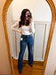 Dark Risen HR tummy control Flare Jean