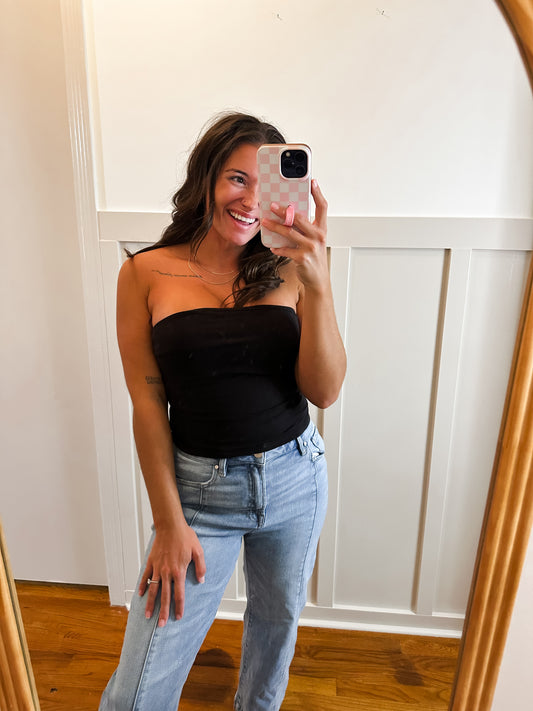 Ezra Black Tube Top