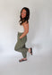 Olive Mineral Wash Terry Butter Jogger