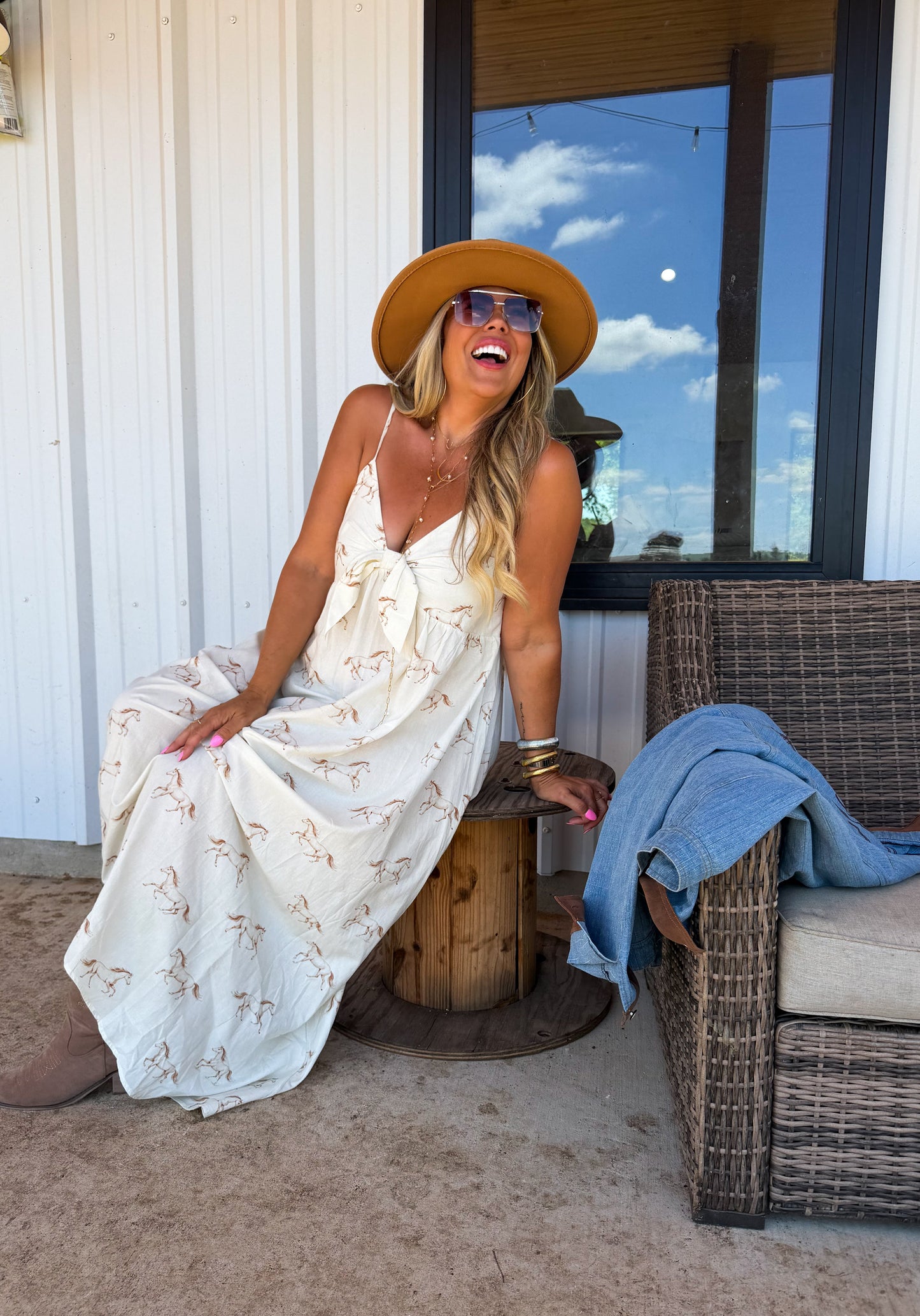 PREORDER- WESTERN CHARM MAXI DRESS