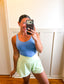 Aqua Splash V-Neck Yoga Top