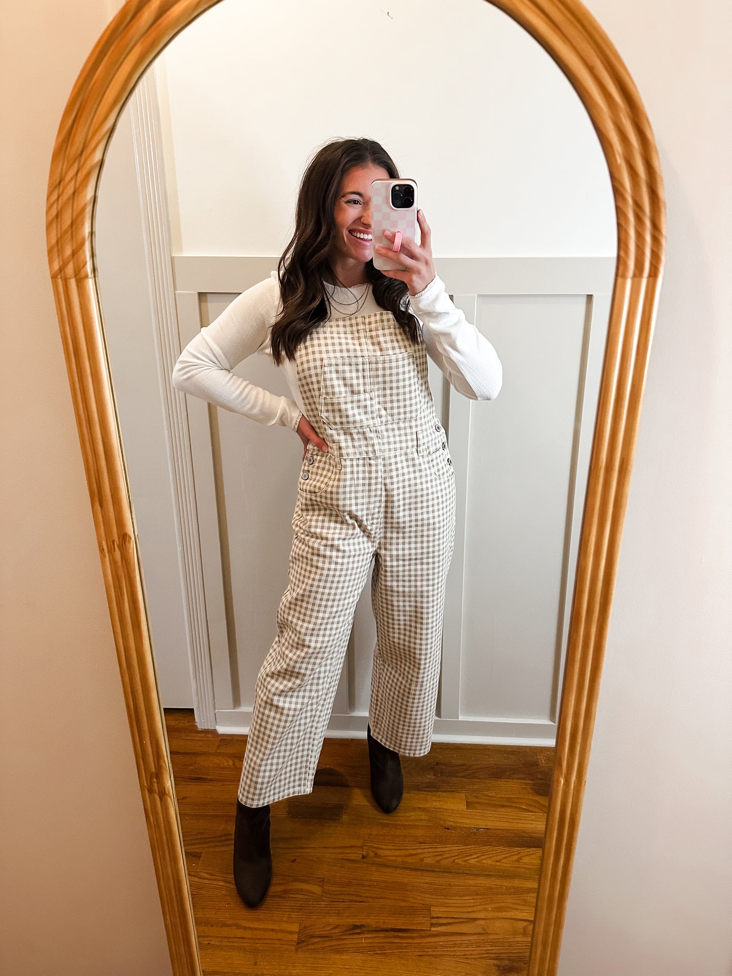 Scarlett Gingham Denim Overall