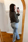90'S Vintage Super High Rise Flare Jeans - Vervet