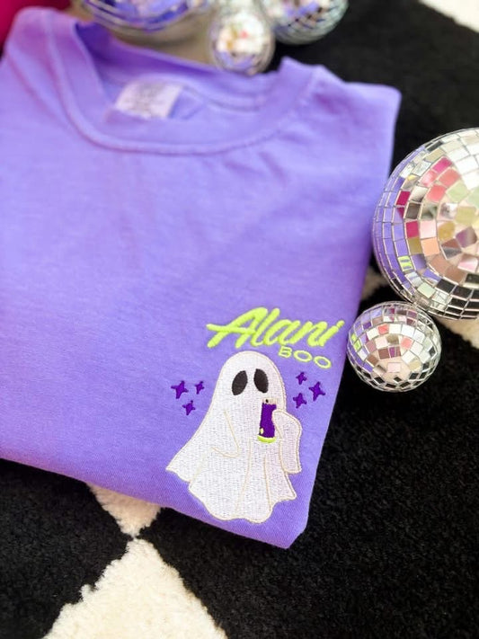 Energy Drink Boo Embroidered Tee