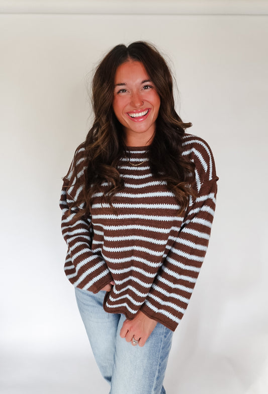 Meadow Striped Oversized Sweater