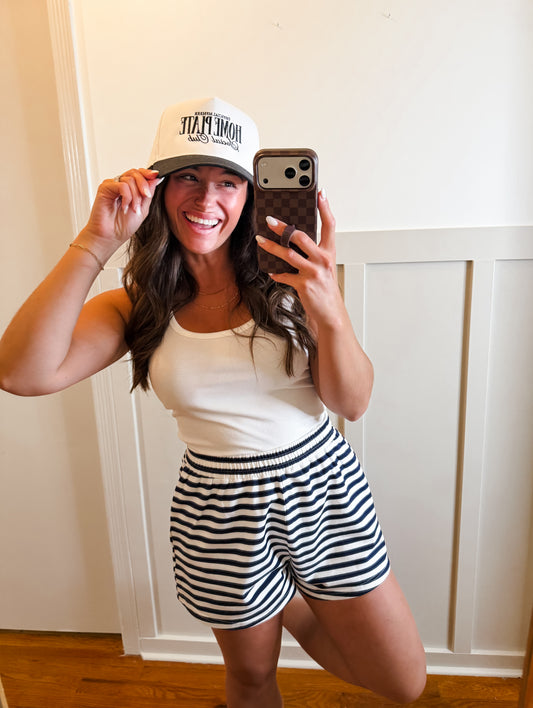 White Scoop Neck Tank Top