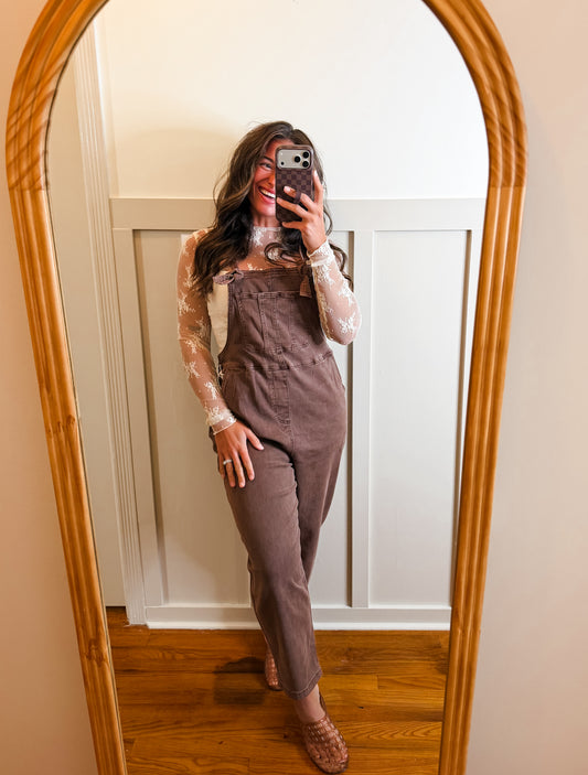 Mahogany Relaxed Fit Overall