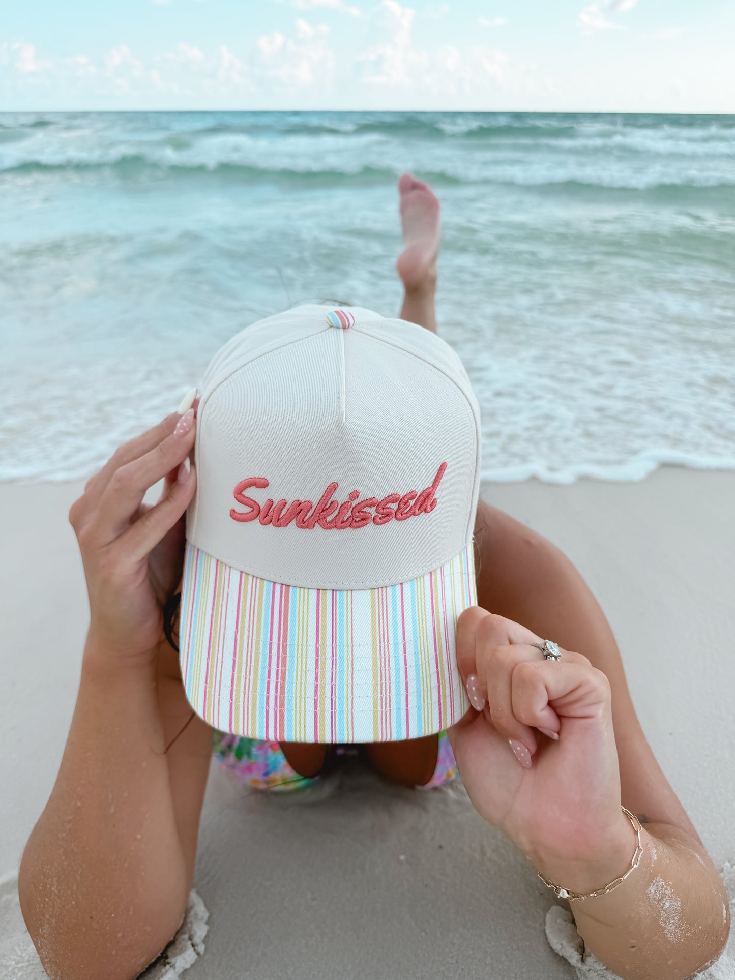 Sunkissed - Party Stripes Trucker Hat
