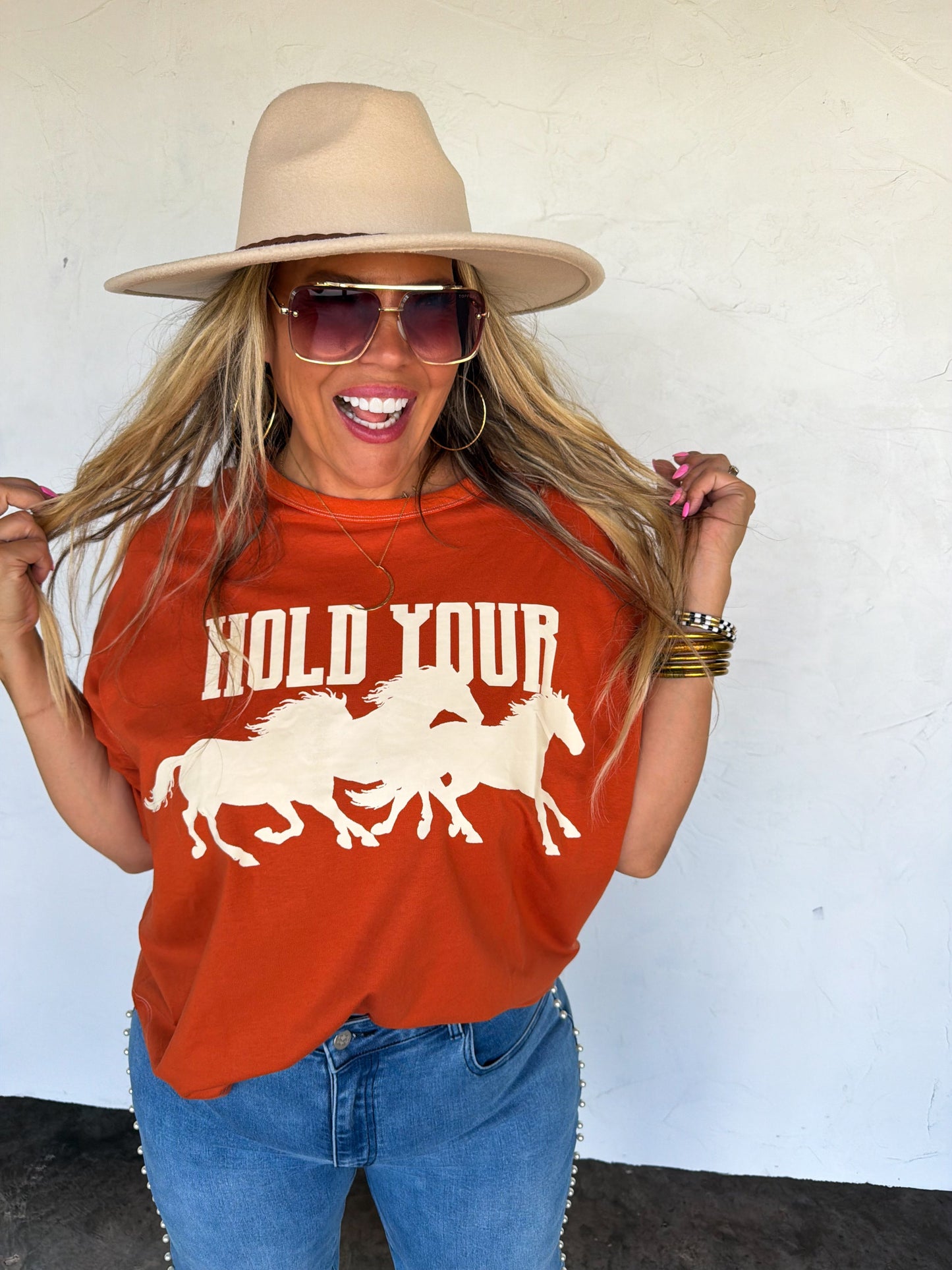 PREORDER- HOLD YOUR HORSES TEE