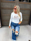 PREORDER- OFF THE SLOPES RIBBED TOP