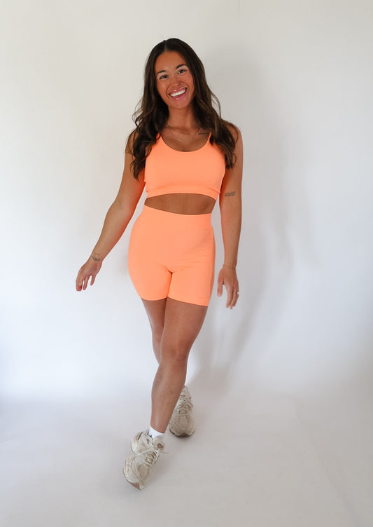Peach It Girl Seamless Biker Short SET