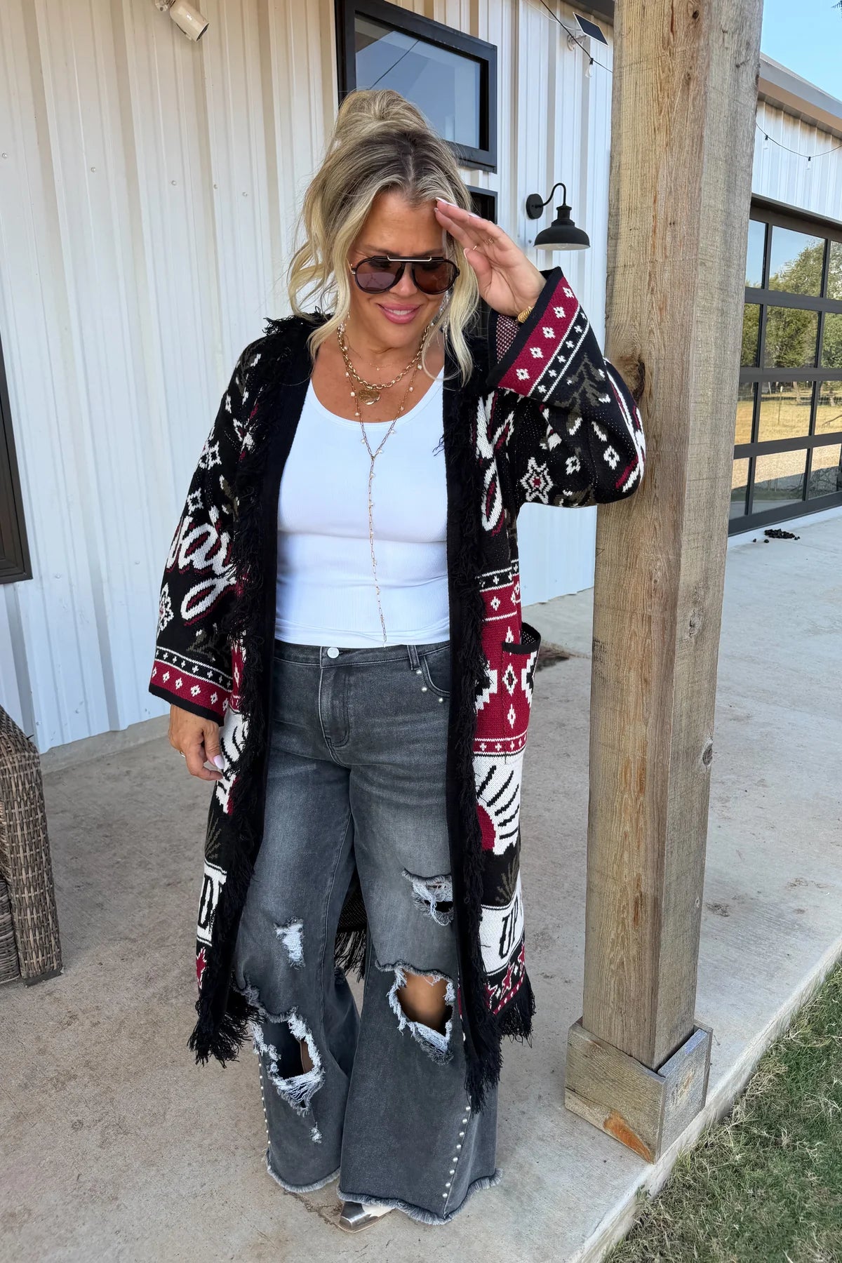 PREORDER- OUT WEST KNIT CARDIGAN