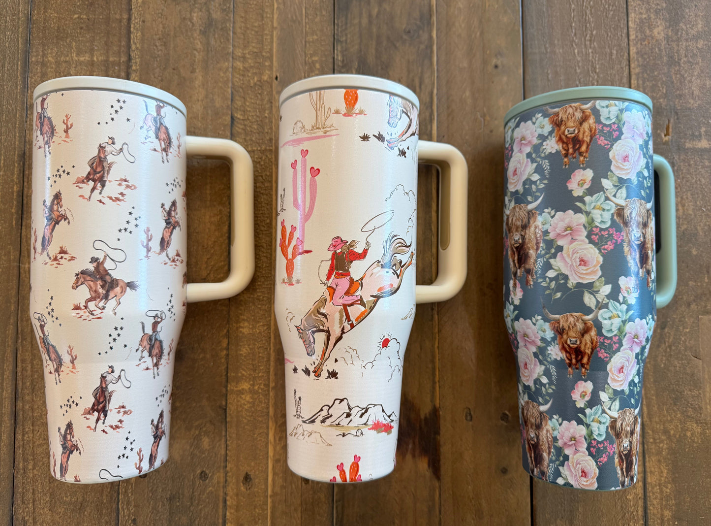 PREORDER- FLORAL & WESTERN STAINLESS STEEL TUMBLER