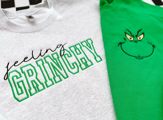 Pre-Order Green Face Embroidered Crewneck