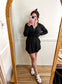 Vesper Hooded Romper Dress