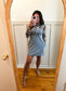 Floral Mesh Long-Sleeve Mock Neck Top