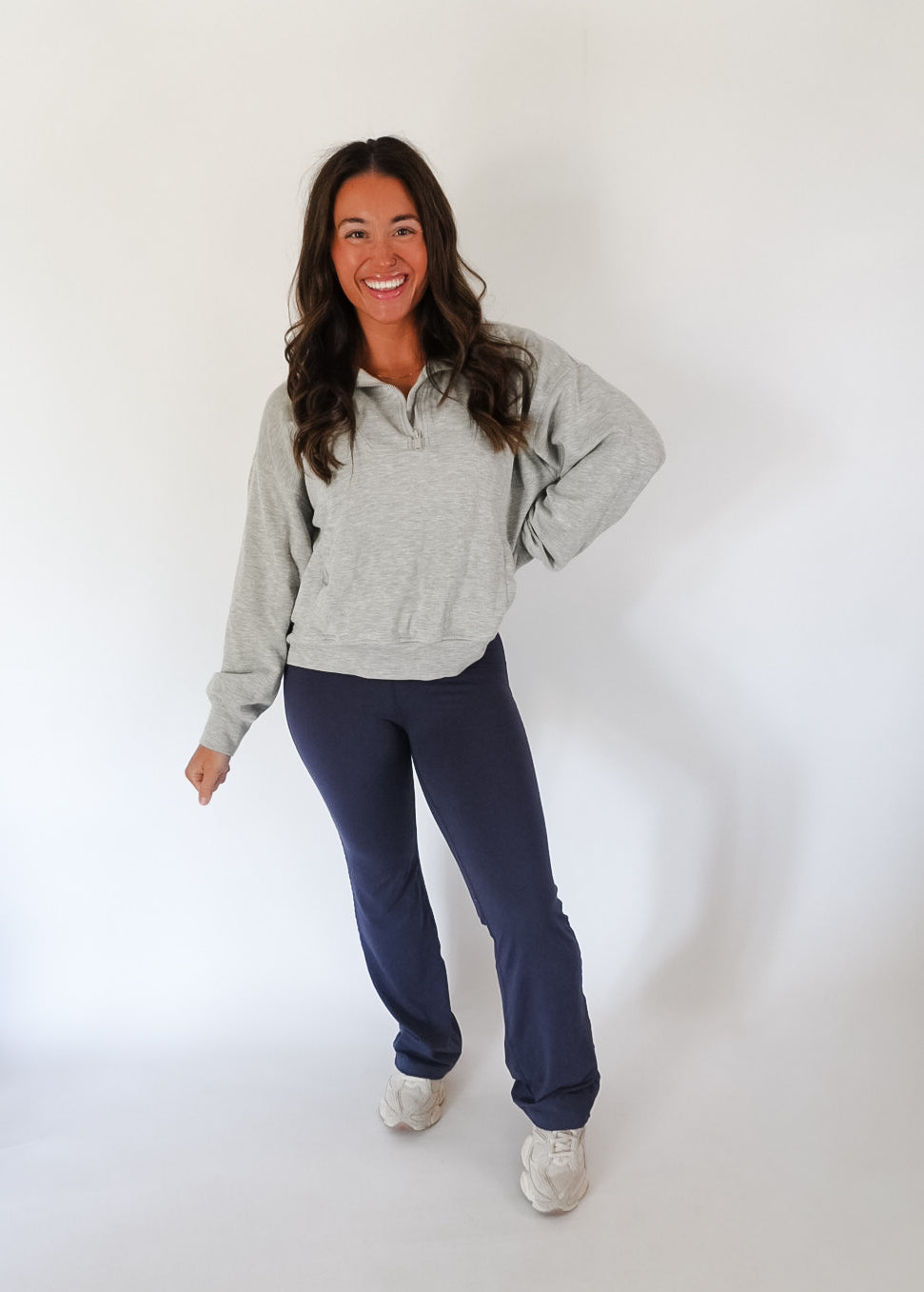Navy Flared Yoga Pants