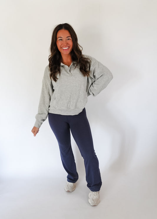 Navy Flared Yoga Pants