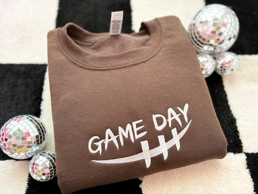 Game Day Embroidered Crewneck