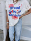 PROUD TO BE AN AMERICAN GRAPHIC TEE - IVORY