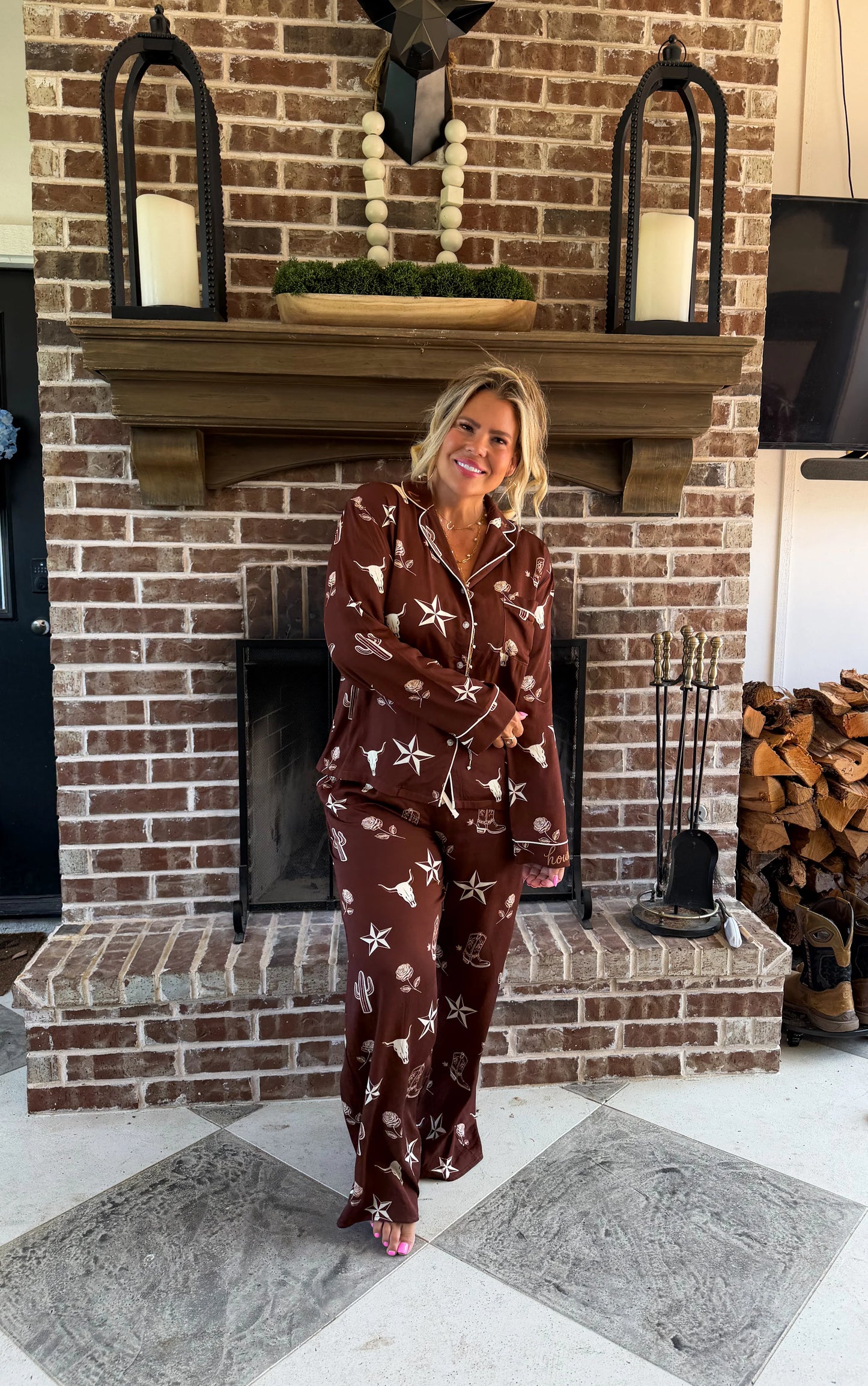 PREORDER- WESTERN NIGHTS LUXE PJ SET