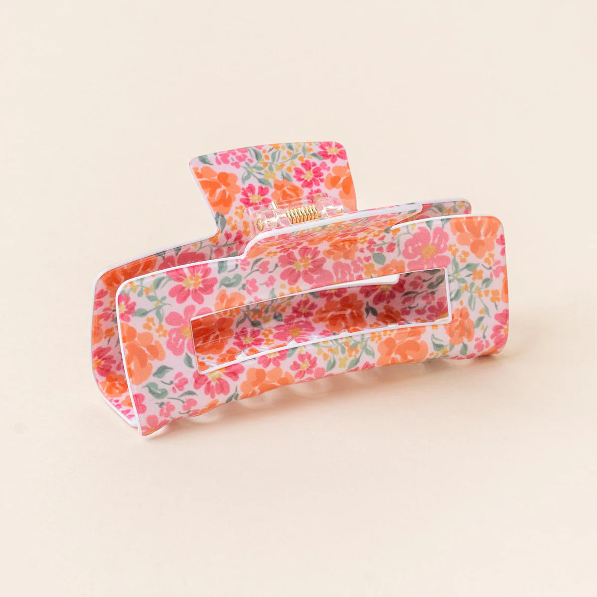 Claw Clip- Secret Garden Pink