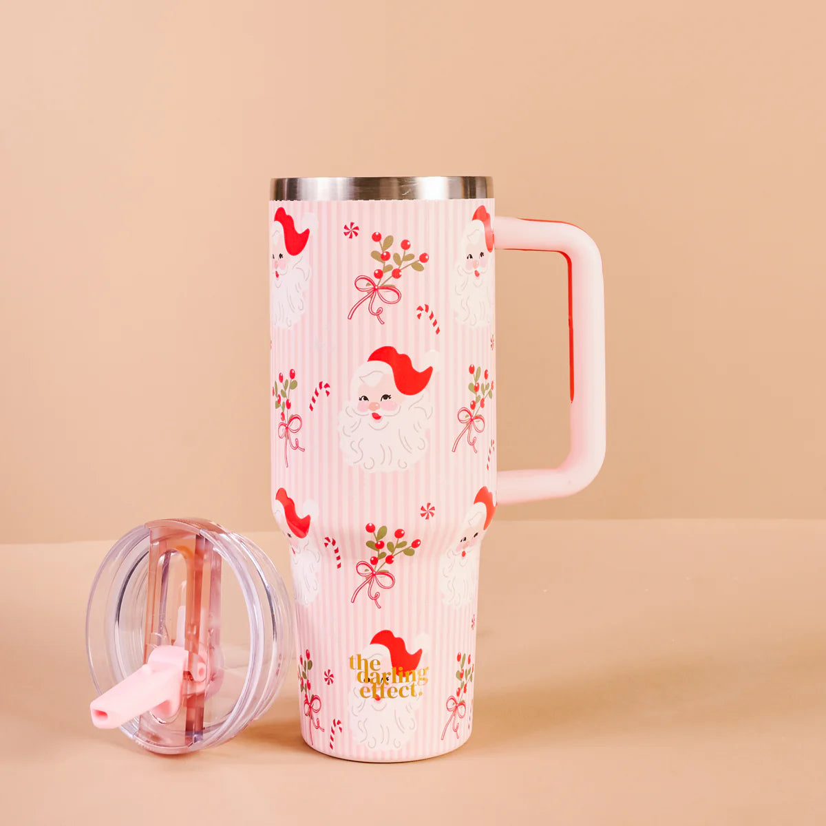 Holly Jolly Santa 40 oz Lifestyle Flip Straw Tumbler
