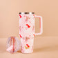 Holly Jolly Santa 40 oz Lifestyle Flip Straw Tumbler