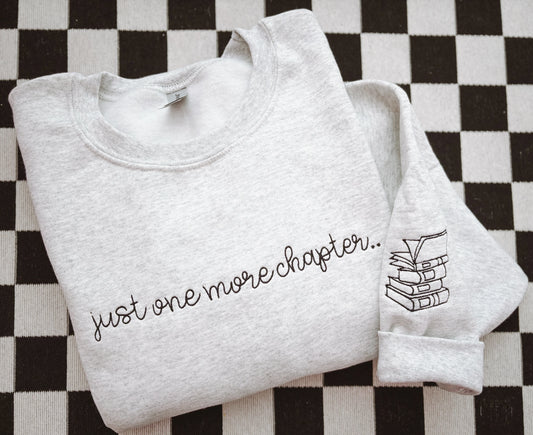 One More Chapter Embroidered Crewneck