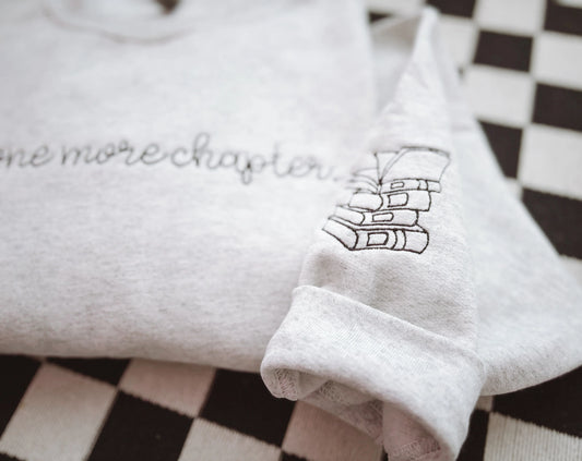 One More Chapter Embroidered Crewneck