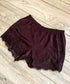 Chocolate Lace Mid Rise Short