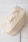 Large Capacity Quilted Makeup Bag in Cream