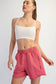 Strawberry Mineral Washed Terry Short