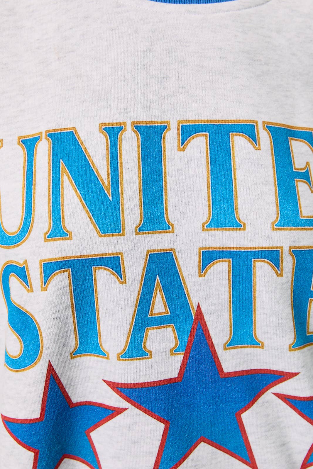 "UNITED STATES" Graphic Oversized Sweatshirt
