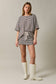 Saylor Short Sleeve Stripe Oversized Tee