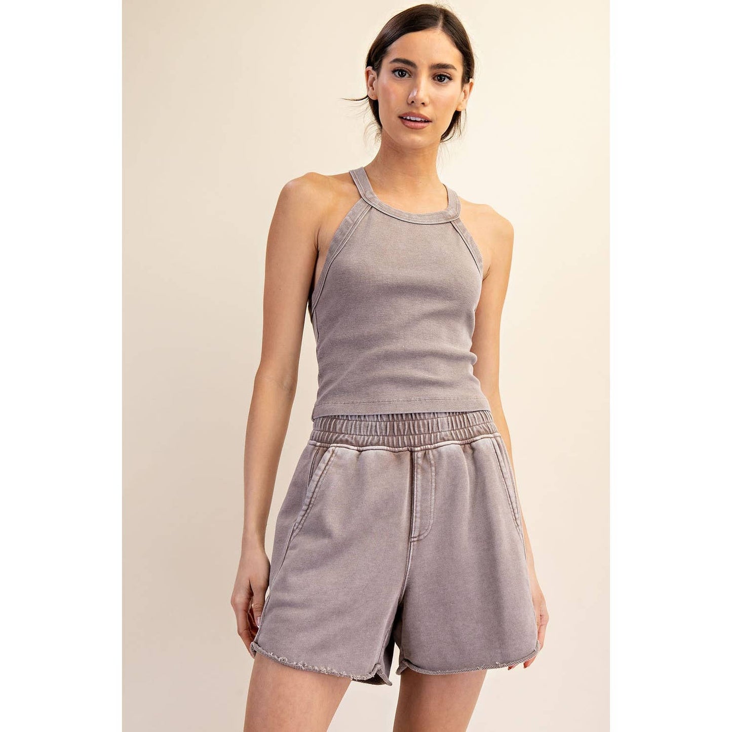 Strawberry Mineral Washed Terry Short