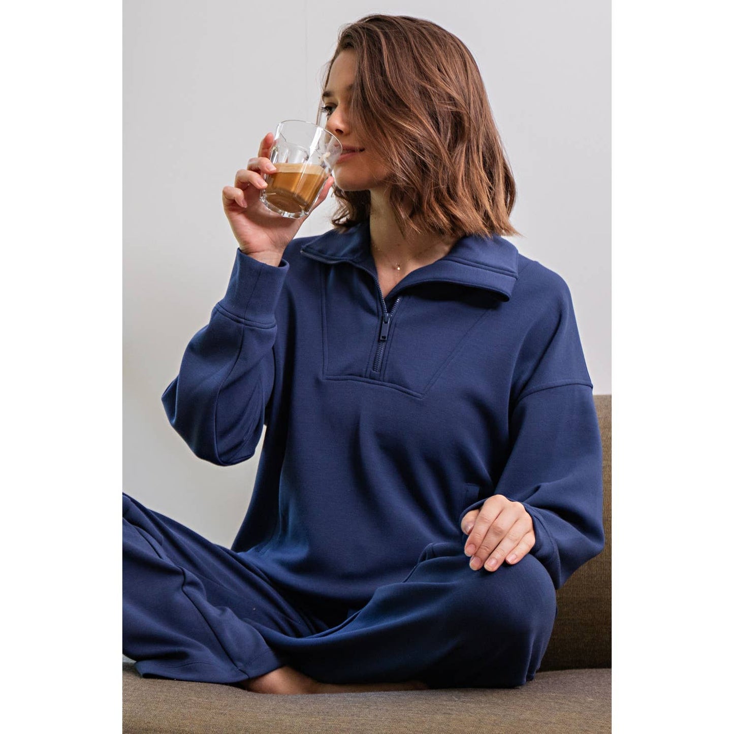 Laine Modal Scuba Quarter Zip