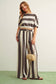 Halle Stripe Wide Leg Trouser