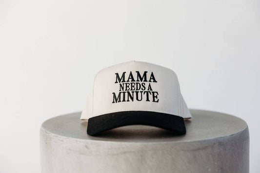 Mama Needs a Minute Women's Vintage Embroidered Hat