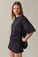 Saylor Short Sleeve Stripe Oversized Tee